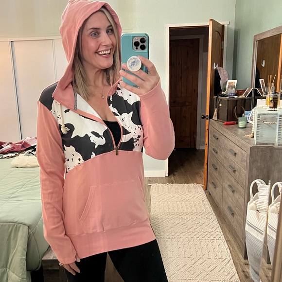 NWT Ampersand Ave Can’t Be Tamed Half Zip Medium - Picture 2 of 12